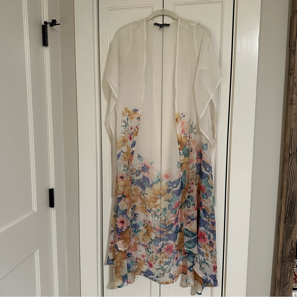 Nasty gal - for love and lemons womens one size floral kimono